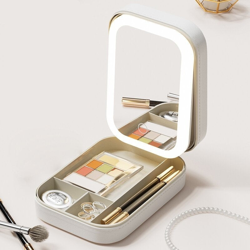 Lighted Cosmetic Storage Case: