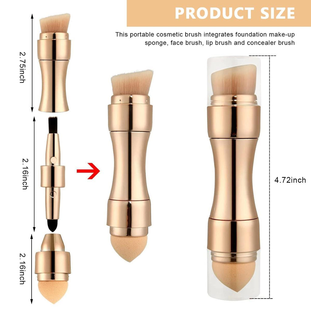 Portable 4 in 1 Makeup Brush |