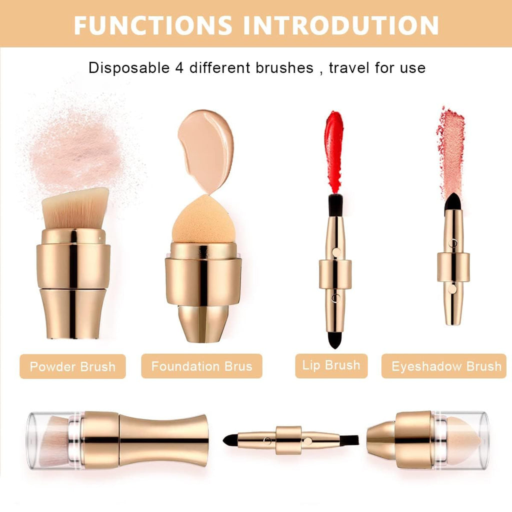 Portable 4 in 1 Makeup Brush |