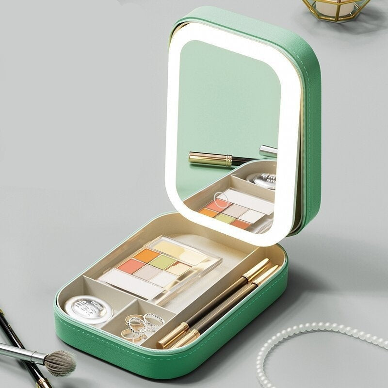 Lighted Cosmetic Storage Case: