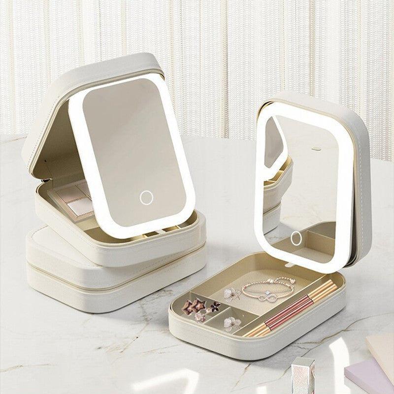 Lighted Cosmetic Storage Case: