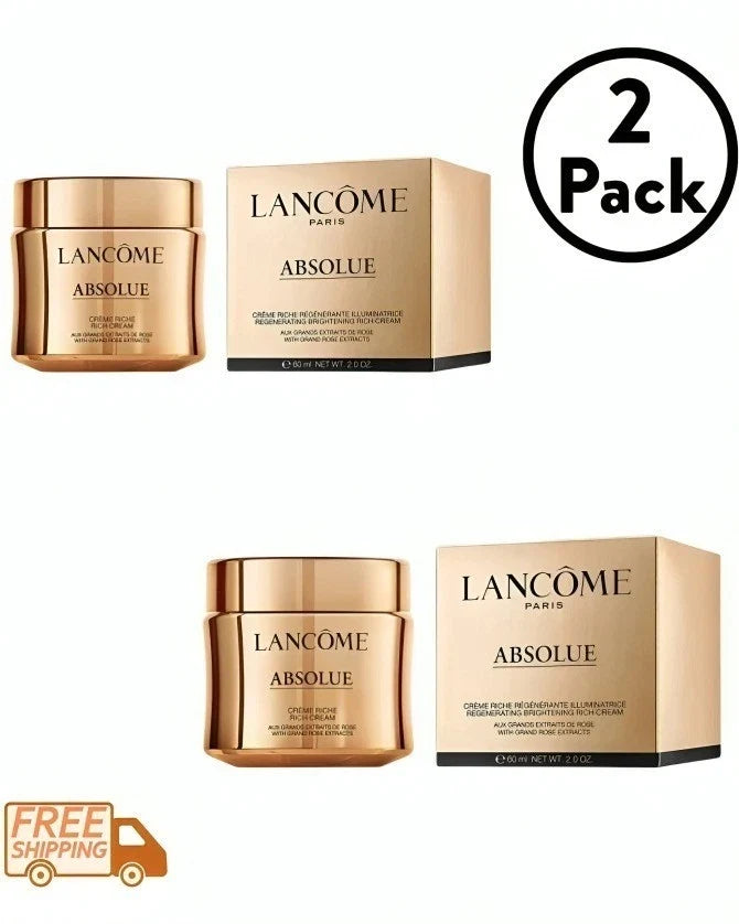 Lancôme Absolue Soft Cream 60ml 2.0oz Anti-Aging Duo Sealed Pack of 2 NIB