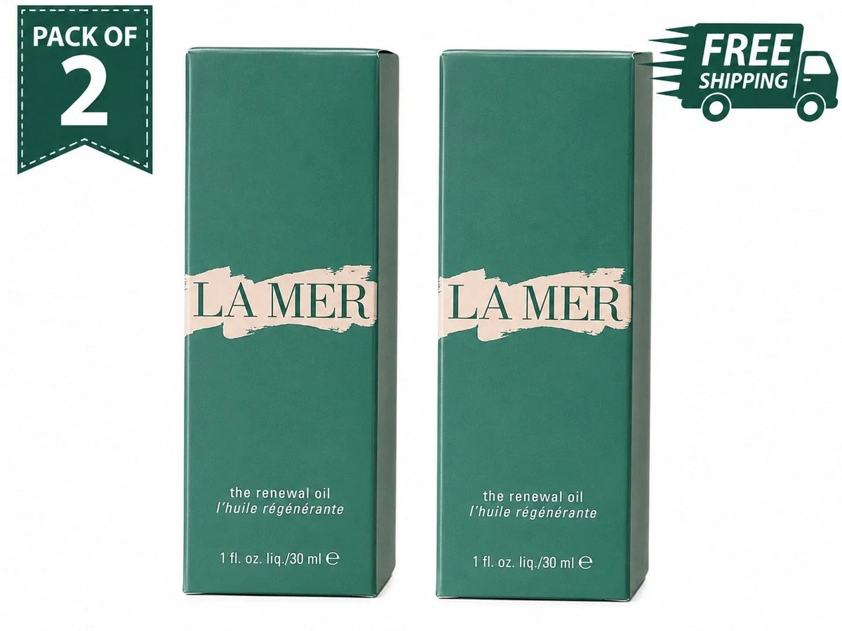 La Mer The Renewal Oil 1 oz 30ml Pack of 2 Hydrating Facial Skin Care
