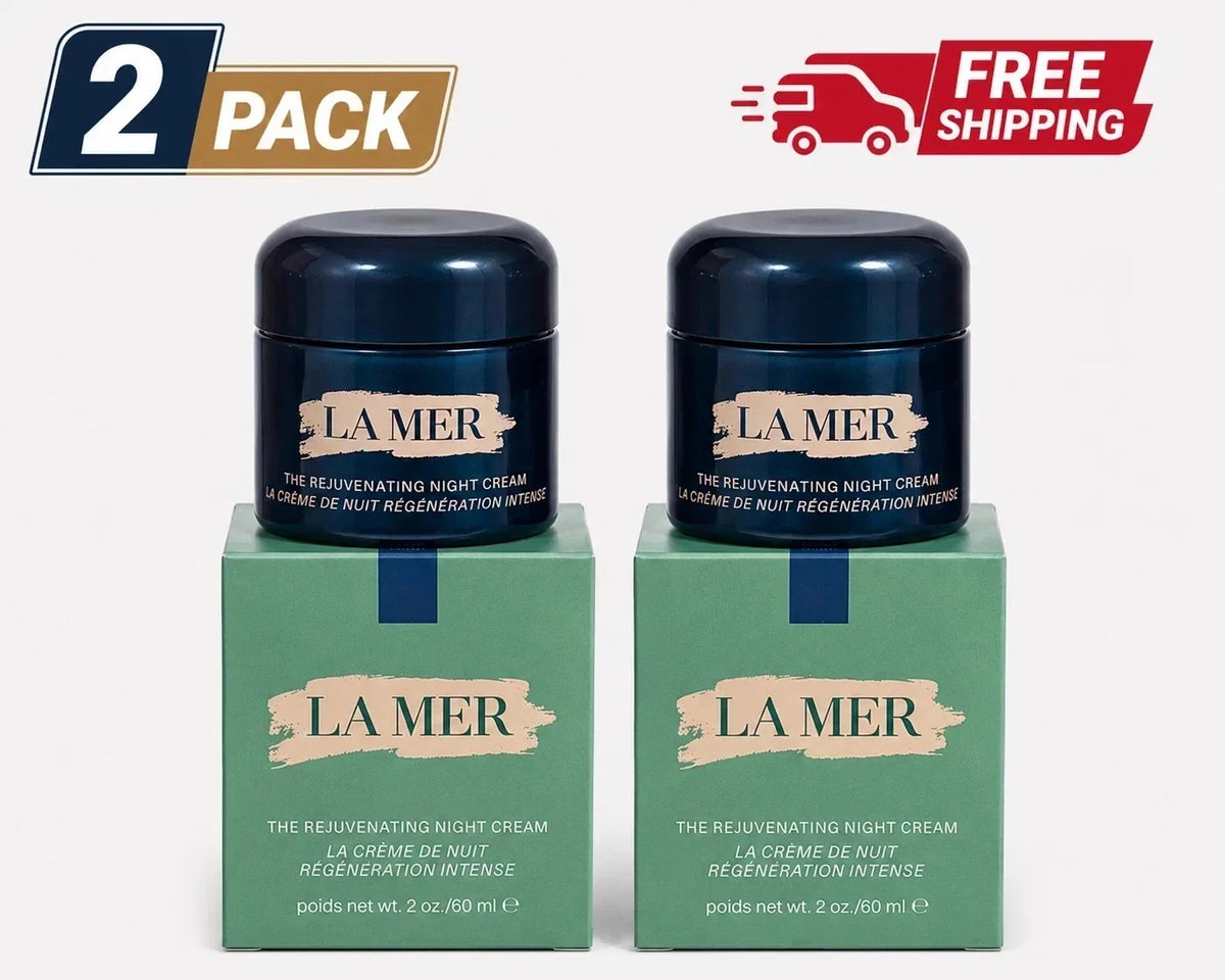 2 PACK La Mer The Rejuvenating Night Cream 2 fl. oz/60ml factory Sealed Pack NIB
