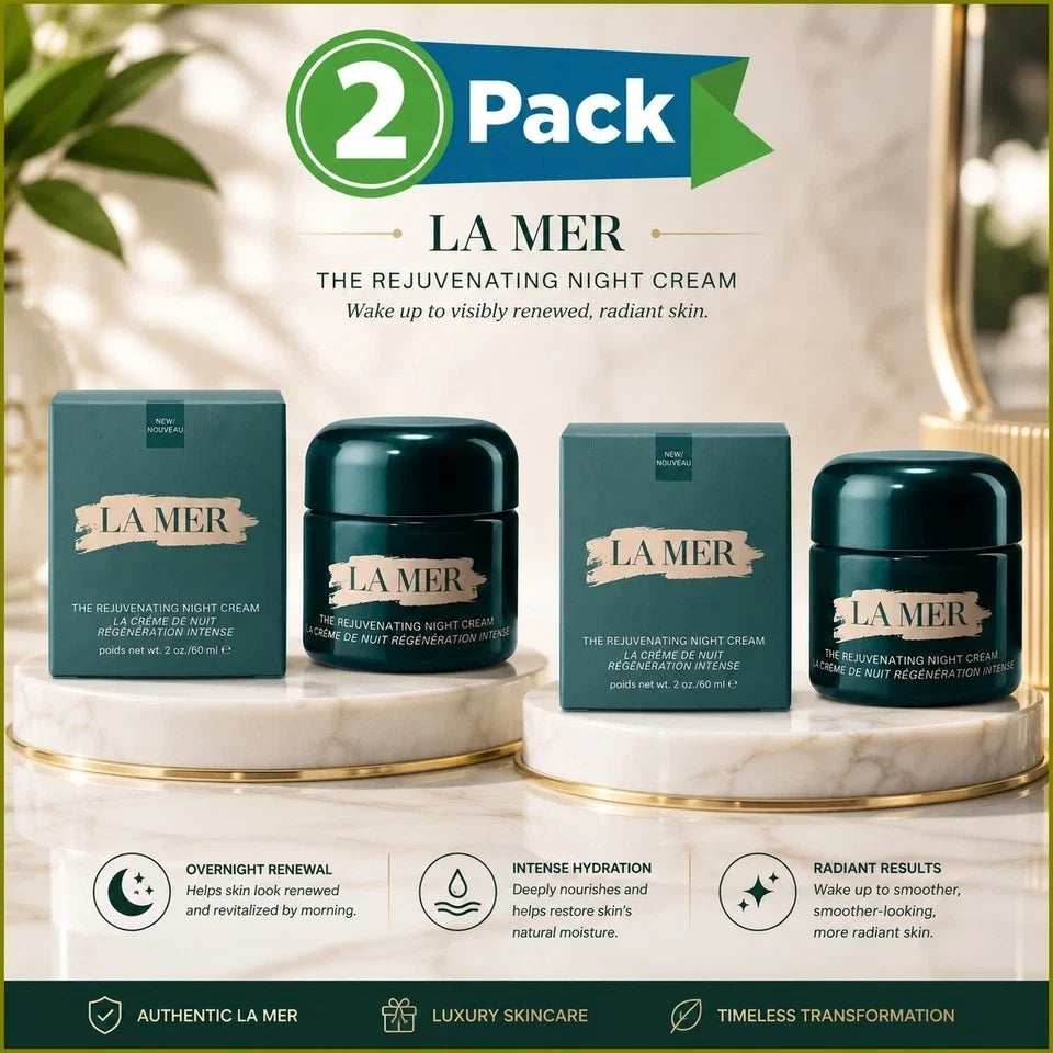 La Mer The Rejuvenating Night Cream 60mL 2oz Pack of 2 Sealed NIB EXP-2028